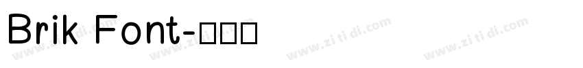 Brik Font字体转换